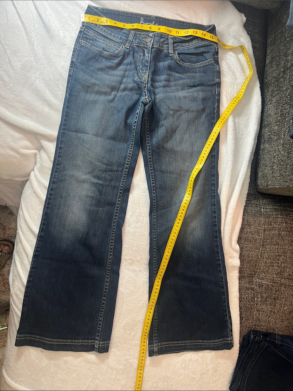 Boden Dark Blue Wide-Leg Jeans